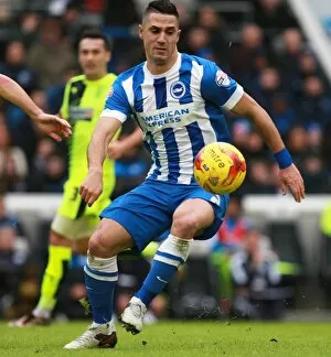 Images Dated 23rd January 2016: Beram Kayal in Action: Brighton & Hove Albion vs. Huddersfield Town