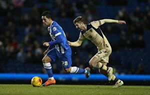 Images Dated 24th February 2015: Beram Kayal in Action: Brighton vs. Leeds United, February 2015