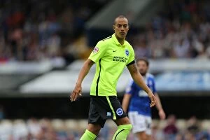 Images Dated 29th August 2015: Bobby Zamora Debuts for Brighton and Hove Albion against Ipswich Town in Sky Bet Championship