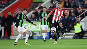 Brentford Midfielder Vitaly Janelt 27 Prints: Brentford v Brighton and Hove Albion Premier League 03APR24
