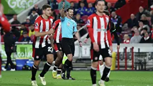 Referee Andy Madley Prints: Brentford v Brighton and Hove Albion Premier League 03APR24