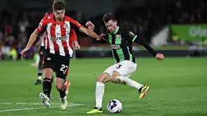 Brentford Midfielder Vitaly Janelt 27 Prints: Brentford v Brighton and Hove Albion Premier League 03APR24