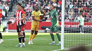 Jostles For Position Prints: Brentford v Brighton and Hove Albion Premier League 19APR25