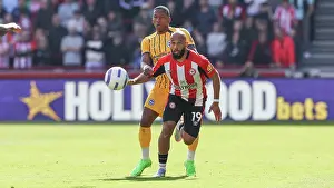 Brentford Midfielder Bryan Mbeumo 19 Prints: Brentford v Brighton and Hove Albion Premier League 19APR25