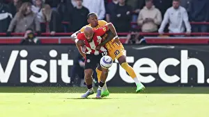 Brentford Midfielder Bryan Mbeumo 19 Prints: Brentford v Brighton and Hove Albion Premier League 19APR25