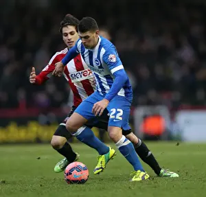 Brentford 03JAN15 Prints: Brentford vs Brighton & Hove Albion: Danny Holla in FA Cup Action (03JAN15)