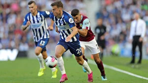 Burnley 14SEP19 Collection: Brighton and Burnley Battle it Out in the Premier League: 14SEP19