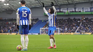 Brighton And Hove Albion Striker Jakub Moder 15 Collection: Brighton and Burnley Clash in Premier League: 19FEB22 at American Express Community Stadium