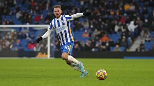 Brighton And Hove Albion Striker Alexis Mac Allister 10 Collection: Brighton and Burnley Clash in Premier League Action: 19FEB22 (American Express Community Stadium)