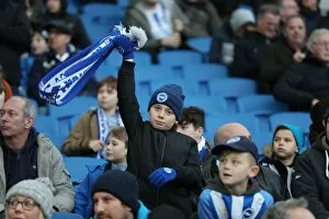 Images Dated 16th December 2017: Brighton and Burnley Fans Clash in Intense Premier League Rivalry (16DEC17)