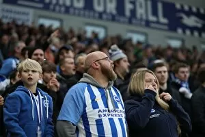 Images Dated 16th December 2017: Brighton and Burnley Fans Clash in Intense Premier League Rivalry at American Express Community