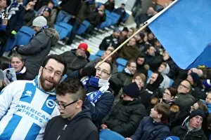 Images Dated 16th December 2017: Brighton and Burnley Fans Clash in Premier League Match at American Express Community Stadium