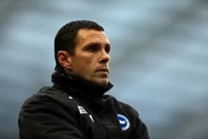 Gus Poyet Collection: Brighton Derby County 130112