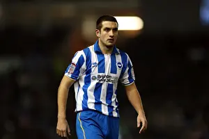 Derby County - 12-01-2013 Prints: Brighton Derby: Gary Dicker of Brighton & Hove Albion in Action against Derby County