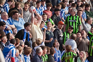 Nottingham Forest - 24-03-2012 Prints: Brighton Fan Mid-Air Catch at Nottingham Forest vs. Brighton & Hove Albion, March 2012