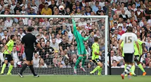Fulham 15AUG15 Prints: Brighton Goalkeeper David Stockdale Saves Fulham Shot in Sky Bet Championship Clash (15/08/2015)