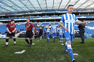 08 Play On Pitch 30APR15 EVE Prints: Brighton & Hove Albion: Play on the Pitch - A Historic Moment at the American Express Community Stadium (30 April 2015)