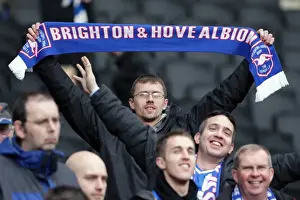 Season 2010-11 Prints: Brighton & Hove Albion 2010-11 Away: MK Dons - A Past Season Game
