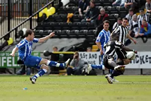 Notts County Prints: Brighton & Hove Albion 2010-11 Away: Notts County - A Past Season Game