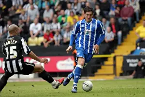 Notts County Prints: Brighton & Hove Albion 2010-11 Away: Notts County - A Past Season Game