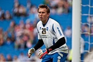 Images Dated 7th August 2012: Brighton & Hove Albion: In Action with Goalkeeper Tomasz Kuszczak
