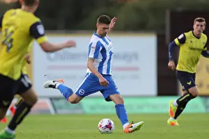 Oxford United Prints: Brighton and Hove Albion in Action Against Oxford United during EFL Cup Clash, August 2016