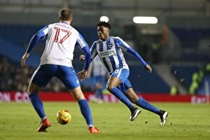Images Dated 14th February 2017: Brighton & Hove Albion: Akpom and Murray in Action against Ipswich Town, February 2017