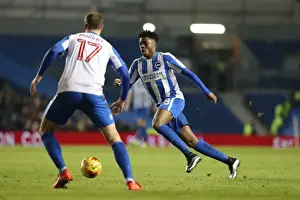 Ipswich Town 14FEB17 Prints: Brighton & Hove Albion: Akpom and Murray in Action against Ipswich Town, February 2017