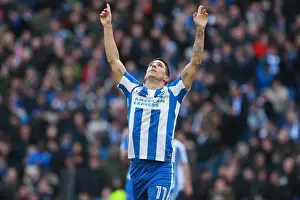 QPR 27DEC16 Prints: Brighton & Hove Albion: Anthony Knockaert's Goal Celebration vs