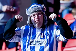 Crowd Shots Away Days 2011-12 Prints: Brighton & Hove Albion Away Days 2011-12: A Sea of Supporters