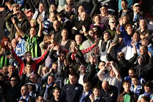 Crowd Shots Away Days 2011-12 Prints: Brighton & Hove Albion Away Days 2011-12: A Sea of Supporters