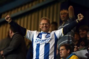 Images Dated 18th September 2013: Brighton and Hove Albion Away Days 2013-14: QPR Crowd Shots