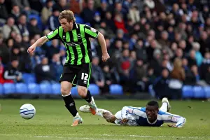 Prints of Brighton And Hove Albion Past Seasons: Season 2011-12: 2011-12 Away Games: Peterborough - 21-01-12 2011-12 Away Games Prints: Brighton & Hove Albion Away at Peterborough United (2011-12): A Game to Remember