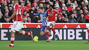 Images Dated 25th November 2023: Brighton and Hove Albion Battle Nottingham Forest in Premier League Clash (25NOV23)