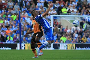 Hull City 12SEP15 Prints: Brighton & Hove Albion: Bram Kanay's Moment of Control in Championship Clash vs