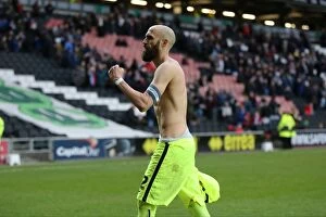 Images Dated 19th March 2016: Brighton and Hove Albion Celebrate Championship Victory over MK Dons (19MAR16)