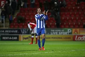 Images Dated 7th March 2017: Brighton and Hove Albion Celebrate Championship Victory at Rotherham United (07MAR17)
