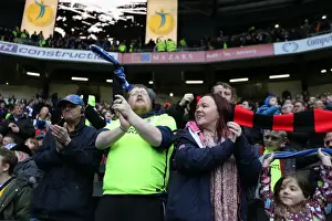 MK Dons 19MAR16 Prints: Brighton and Hove Albion Celebrate Championship Victory over MK Dons (19MAR16)