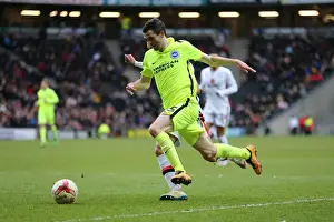 Brighton and Hove Albion Celebrate Championship Victory over MK Dons (19MAR16)