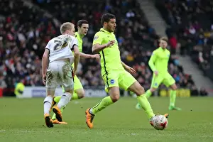 Brighton and Hove Albion Celebrate Championship Victory over MK Dons (19MAR16)