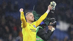 Crystal Palace 15MAR23 Collection: Brighton and Hove Albion Celebrate Victory Over Crystal Palace in Premier League Clash (15MAR23)