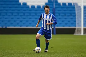 Prints of Play on the pitch match at the American Express Community Stadium, Brighton and Hove, England on 1st May 2015 Play On Pitch 2015 Prints: Brighton & Hove Albion: A Community Stadium Experience - Play on the Pitch (1st May 2015)