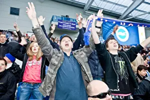 Crowd Shots At The Amex 2011-12 Prints: Brighton & Hove Albion: Electric Atmosphere at the Amex (2011-12) - Unforgettable Crowd Moments