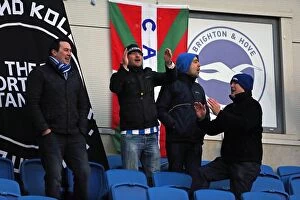 Images Dated 23rd February 2013: Brighton & Hove Albion: Electric Atmosphere at The Amex (2012-2013) - Fan Crowd Shots
