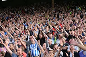 Brighton and Hove Albion: Euphoric Fans Celebrate Championship Victory at Craven Cottage (15 Aug 2015)