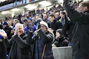 Brighton and Hove Albion FA Cup Clash: Seafront Supporters Fervor vs. Arsenal (Arsenal 25JAN15)