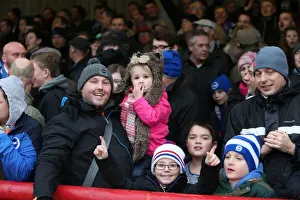 Brighton and Hove Albion FA Cup Fans at Griffin Park (03JAN15)