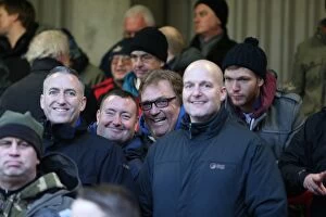 Images Dated 3rd January 2015: Brighton and Hove Albion FA Cup Fans at Griffin Park (2015)