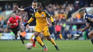 Images Dated 17th March 2019: Brighton and Hove Albion Face Off Against Millwall in Emirates FA Cup Quarterfinal Showdown