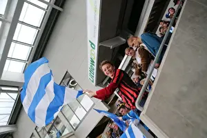 Rotherham Utd 25OCT14 Prints: Brighton and Hove Albion Fans in Action at American Express Community Stadium during SkyBet Championship Match vs
